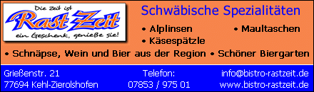 Bistro Rast Zeit Kehl