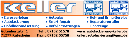 Keller GmbH Autolackierung Karosseriebau Rutesheim