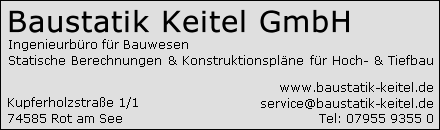 Baustatik Keitel GmbH Rot am See