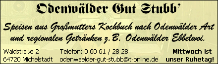 Odenwälder Gut Stubb Michelstadt