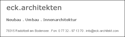 Architekt Eck