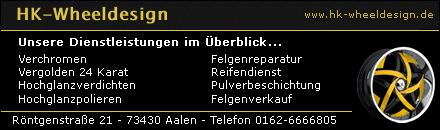 Felgenveredlung Aalen Reifendienst Felgenreparatur Felgenverkauf Lederaustattungen