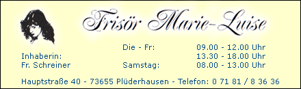 Frisör Marie-Luise