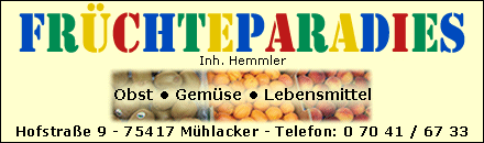 Lebensmittel - Früchteparadies Mühlacker