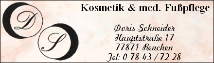 Kosmetik & Med. Fußpflege Schneider - Renchen