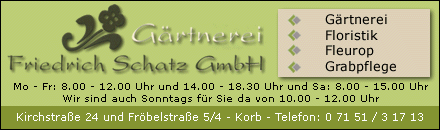 G&auml;rtnerei Schatz