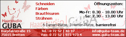 Haarstudio Guba Bretten