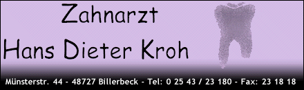 Zahnarzt Hans Dieter Kroh