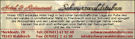 Hotel-Restaurant Schwarzwaldstuben