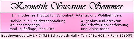 Kosmetik Schwäbisch Hall Schönheit Kosmetikstudio Fußpflege