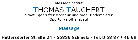 Massagepraxis Tauchert