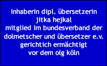 Übersetzerin Olitra Euskirchen