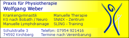 Physiotherapie Kirchberg Krankengymnastik Lymphdrainage