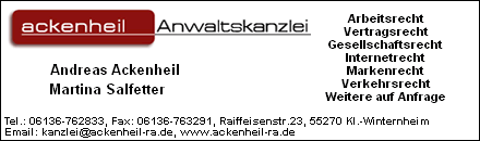 Rechtsanwalt Ackenheil - Klein-Winternheim