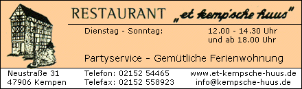 Restaurant et kempsche huus