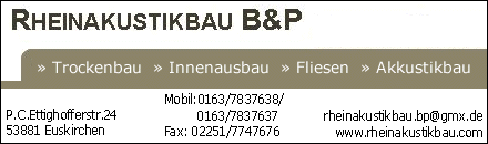 Rheinakustikbau Euskirchen