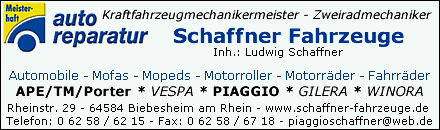 Schaffner Fahrzeuge - Biebesheim am Rhein