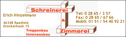 Schreinerei Hinzelmann