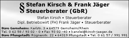 Kirsch & Jäger Steuerberater - Gernsheim