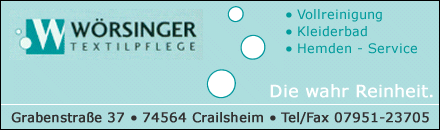 Wörsinger Textilpflege Crailsheim