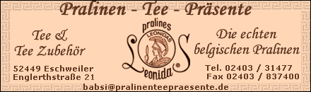 Pralinen - Tee - Pr&auml;sente