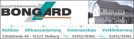 Bauunternehmung Bongard - Stolberg
