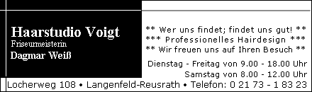 Haarstudio Voigt - Langenfeld-Reusrath