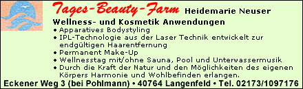 Tages-Beauty-Farm - Langenfeld