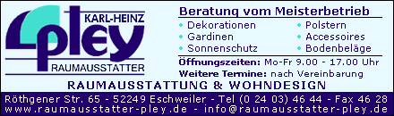 Raumausstattung Pley - Eschweiler