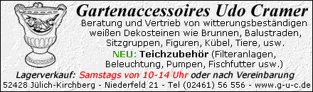 Gartenaccessoires Udo Cramer - J&uuml;lich