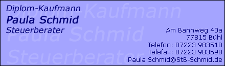 Dipl. Kfm. Paula Schmid