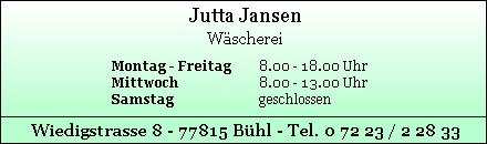 Jutta Janser W&auml;scherei