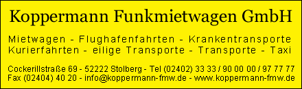 Koppermann Funkmietwagen