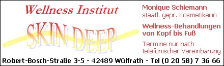 Wellness Institut Skin Deep - W&uuml;lfrath