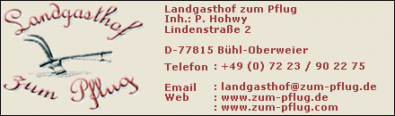 Landgasthof zum Pflug