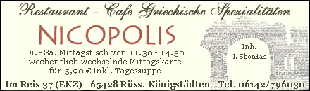 Nicopolis - Griechische Spezialit&auml;ten - R&uuml;sselsheim