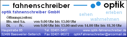 Optik Fahnenschreiber