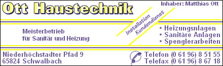 Sanit&auml;rinstallation Ott
