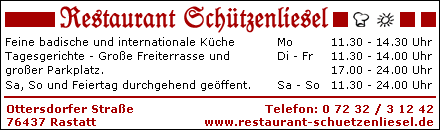 Restaurant Sch&uuml;tzenliesel
