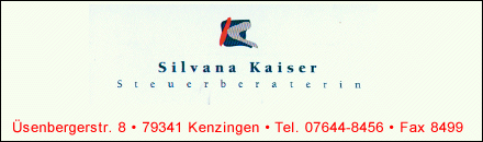 Silvana Kaiser Steuerberaterin Kenzingem