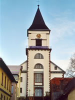 Das Foto basiert auf dem Bild "Wössingens Kirche im Weinbrenner-Stil" aus der freien Enzyklopädie Wikipedia und steht unter der GNU-Lizenz für freie Dokumentation. Der Urheber des Bildes ist Siddhartha Finner.