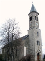 Das Foto basiert auf dem Bild "Katholische Kirche St. Blasius" aus dem zentralen Medienarchiv Wikimedia Commons und steht unter der GNU-Lizenz für freie Dokumentation. Der Urheber des Bildes ist dealerofsalvation.