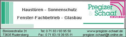 Fensterbau Pregizer und Schaaf