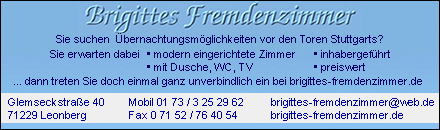 Brigittes Fremdenzimmer Leonberg