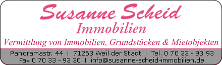 Susanne Scheid Immobilien Weil der Stadt