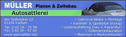 Autosattlerei Caprioverdecke & Zeltbau Müller Kerben