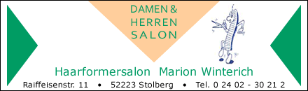 Friseur Damen-Herren Salon Marion Winterich Stolberg