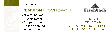 Gästehaus bernachtungen Fischbach Marburg