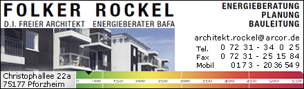 Architekt Folker Rockel Pforzheim