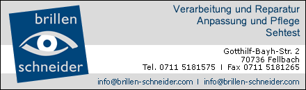 Optiker Brillen Schneider Fellbach